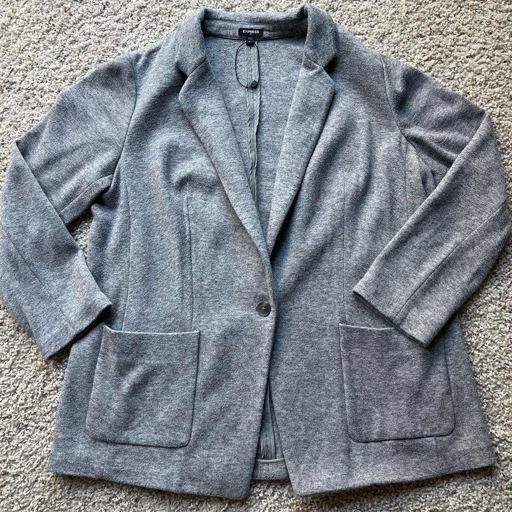 Express gray blazer